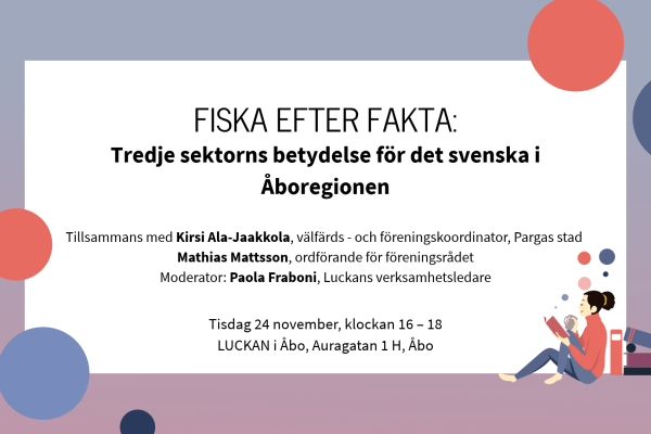 Bild med information om evenemanget i textformat.